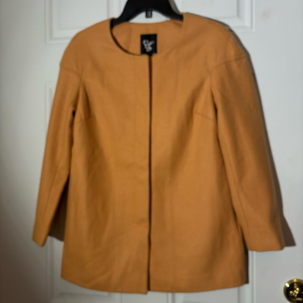 NWT Vero Moda Peach Short Wool Blend Coat, Size Small